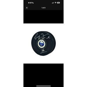 Pat LaFontaine Signed Buffalo SabresAutograph Puck
